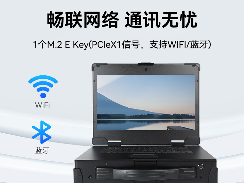 15.6寸加固便携机,海光3350便携式一体机电脑,DT-1415CU-D3350MC
