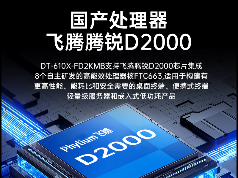 熊猫国产工控电脑,龙芯3A6000工控主机厂家,DT-610X-N3A6KMB
